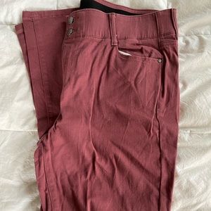 MAROON - Women’s Apt.9 Straight Leg Tummy Control Jeans